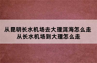 从昆明长水机场去大理洱海怎么走 从长水机场到大理怎么走